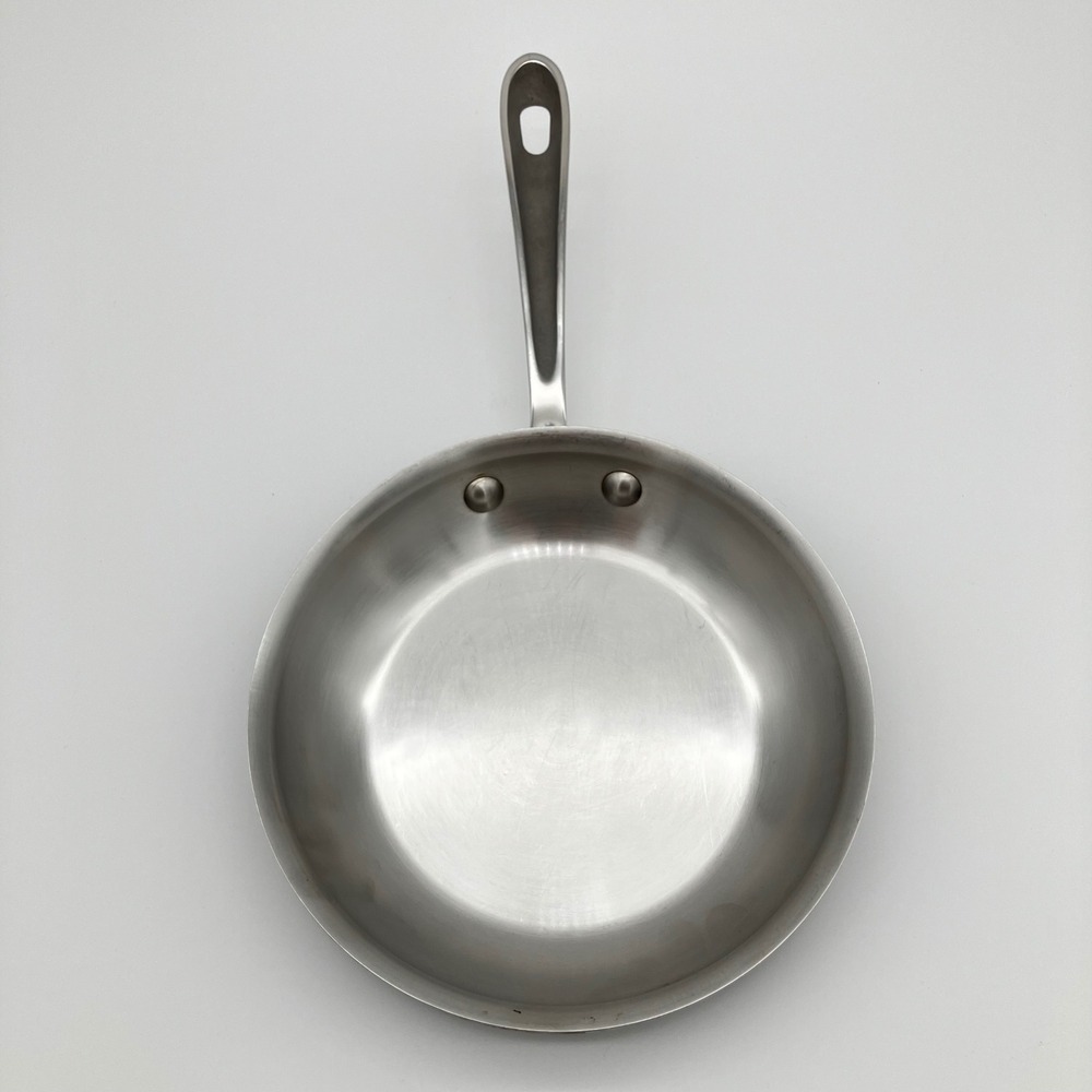 All-Clad Fry Pan LTD 8 Inch Silver Black Hard Anodized Stainless Skillet